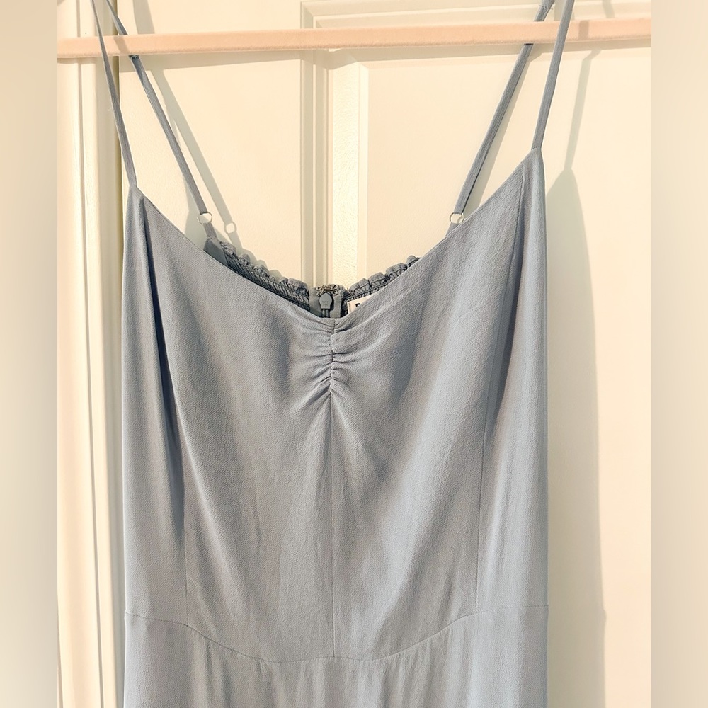 Reformation Light Blue Midi Slip Dress - Picture 3 of 8